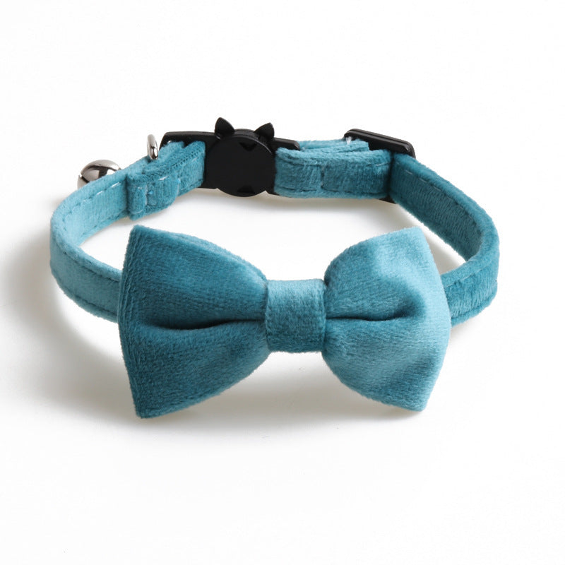 Velvet Bowknot Dog Collar