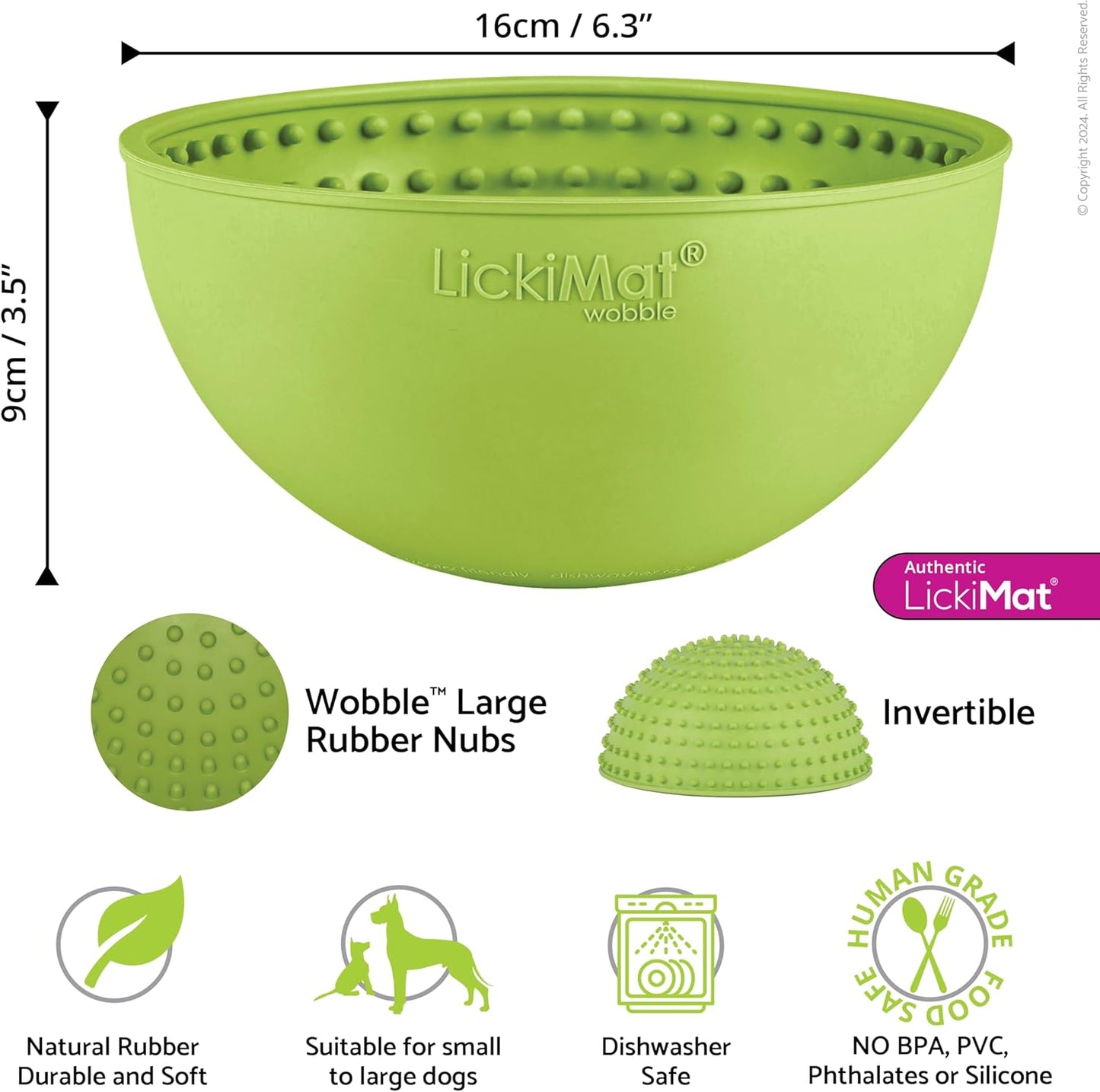 LickiMat Wobble 15.5cm - Green