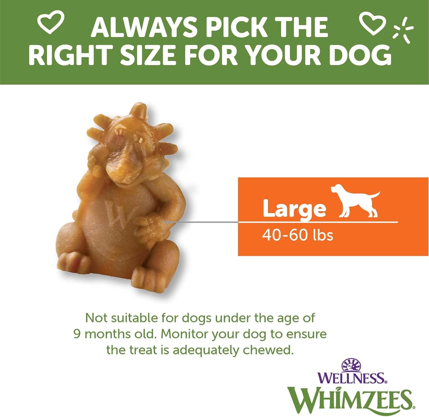 Whimzees Hedgehog Chew Large 6pk