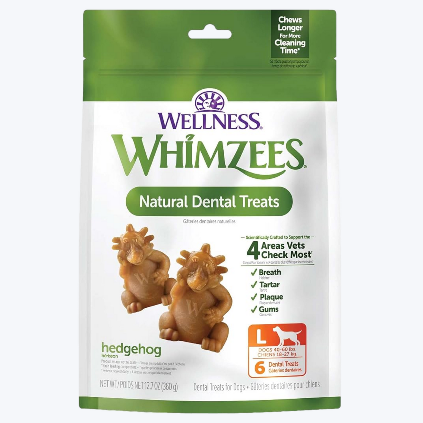 Whimzees Hedgehog Chew Large 6pk