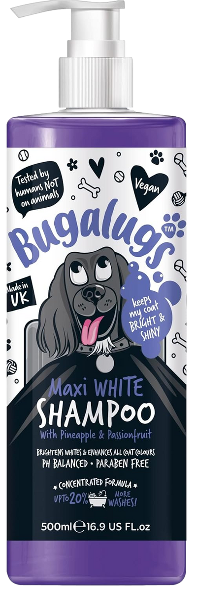 Bugalugs Maxi White Whitening Shampoo 500ml