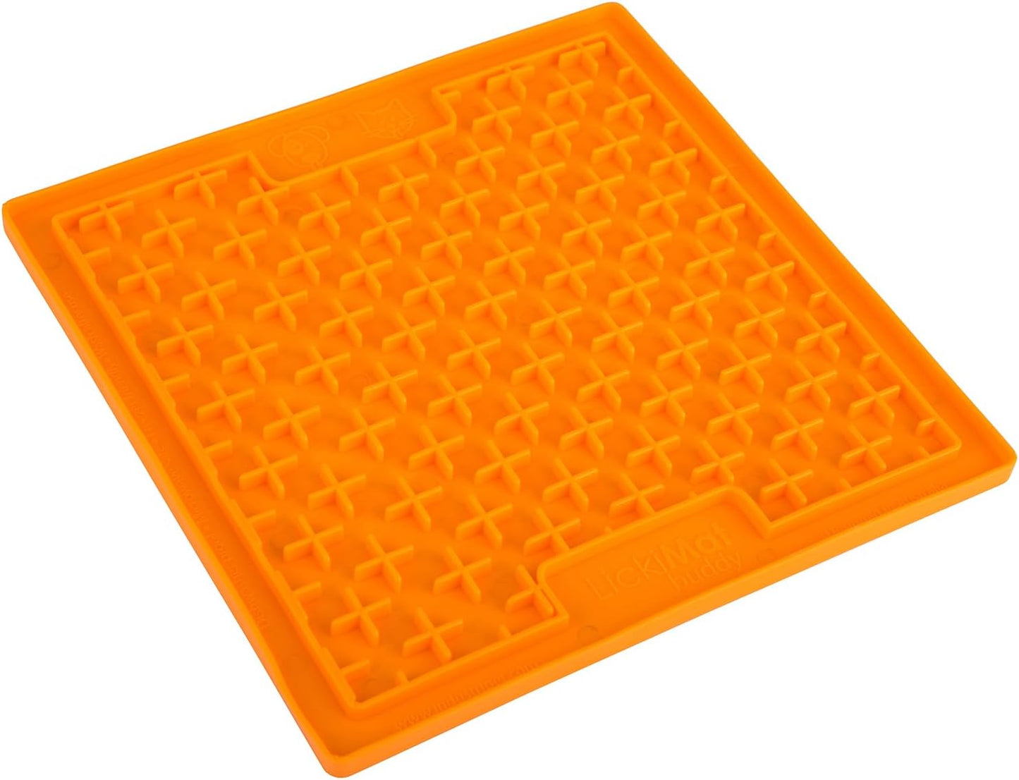 Lickimat Buddy Dog Treat Mat Orange 20cm