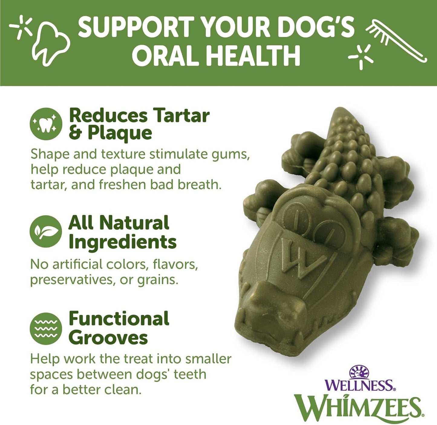 Whimzees Alligator Chew - Small