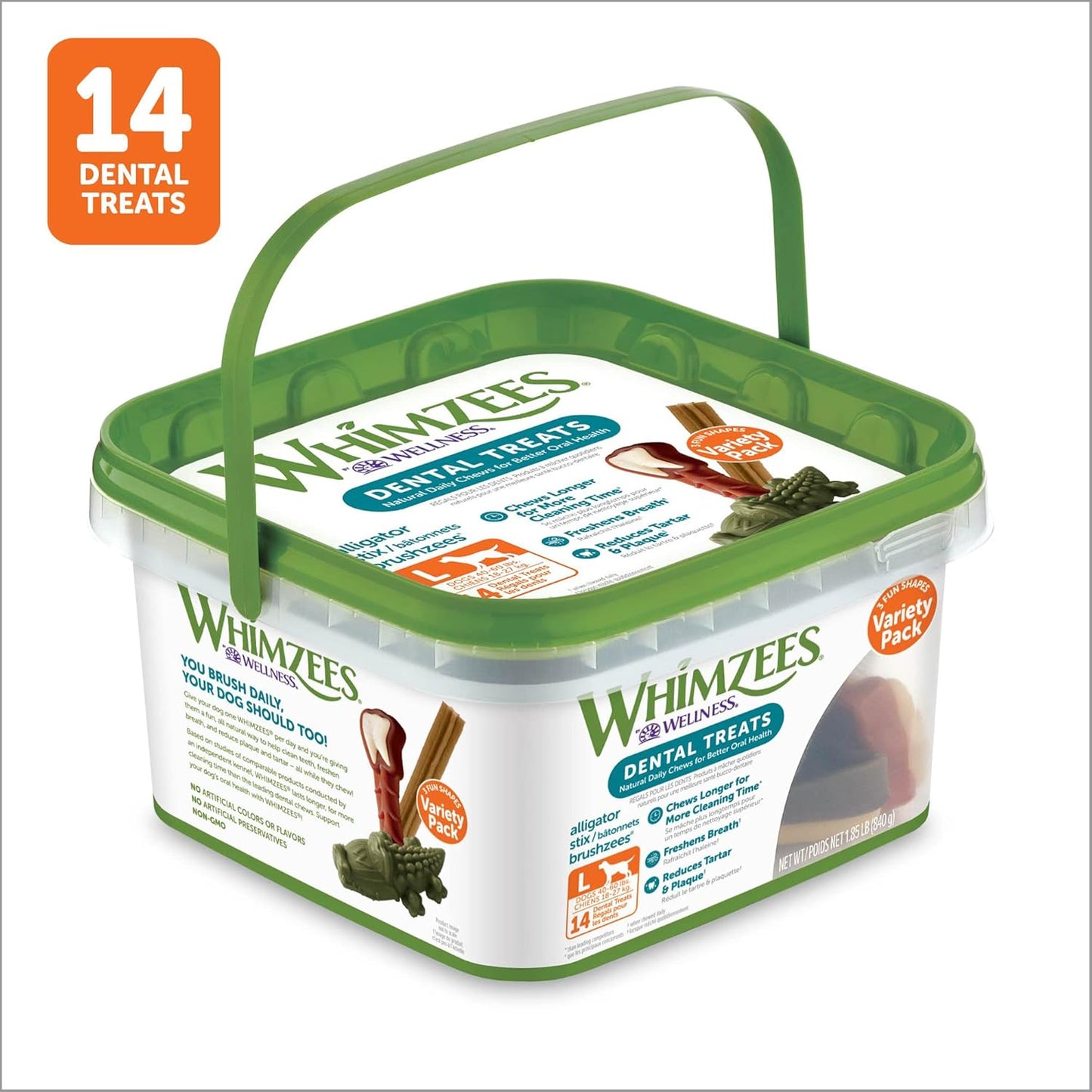 Whimzees Value Variety Box 14pcs -  Large