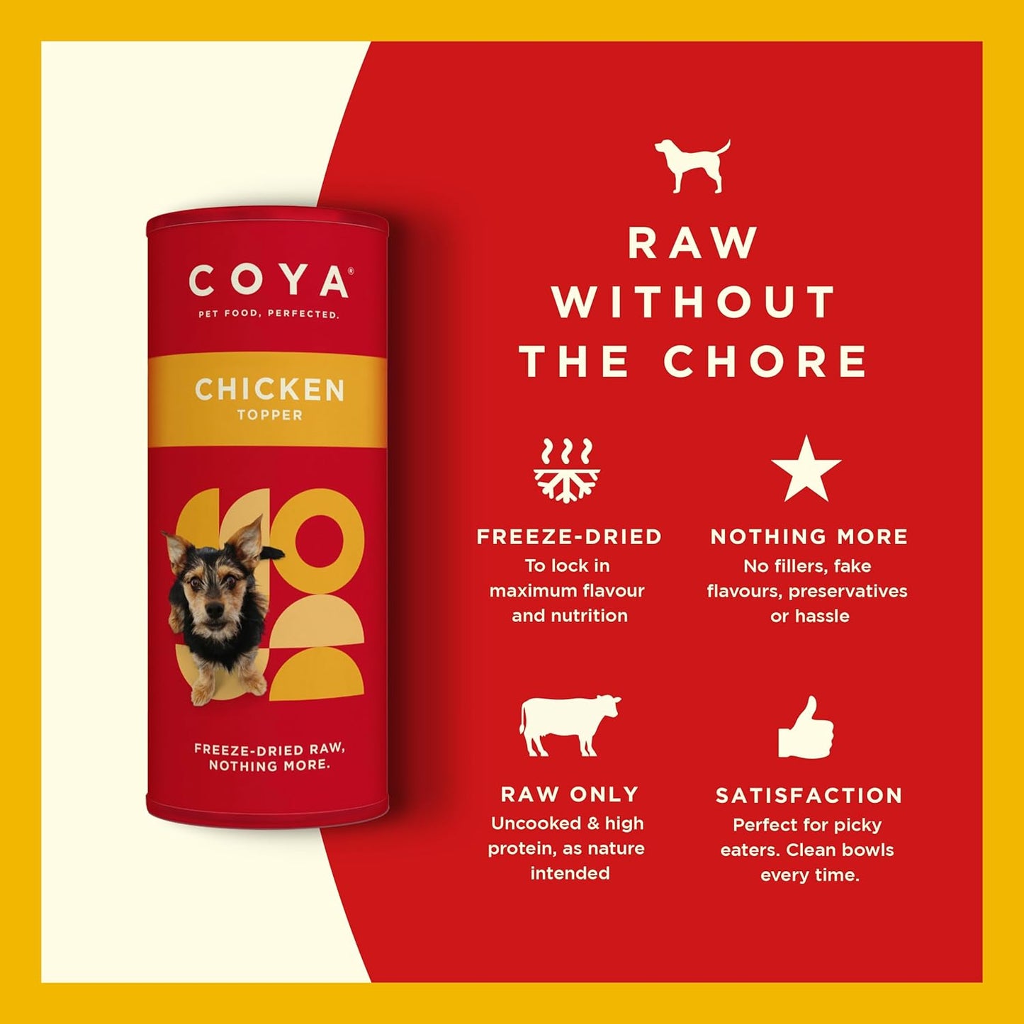 Coya Adult Dog Topper - Chicken 50g