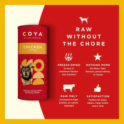 Coya Adult Dog Topper - Chicken 50g