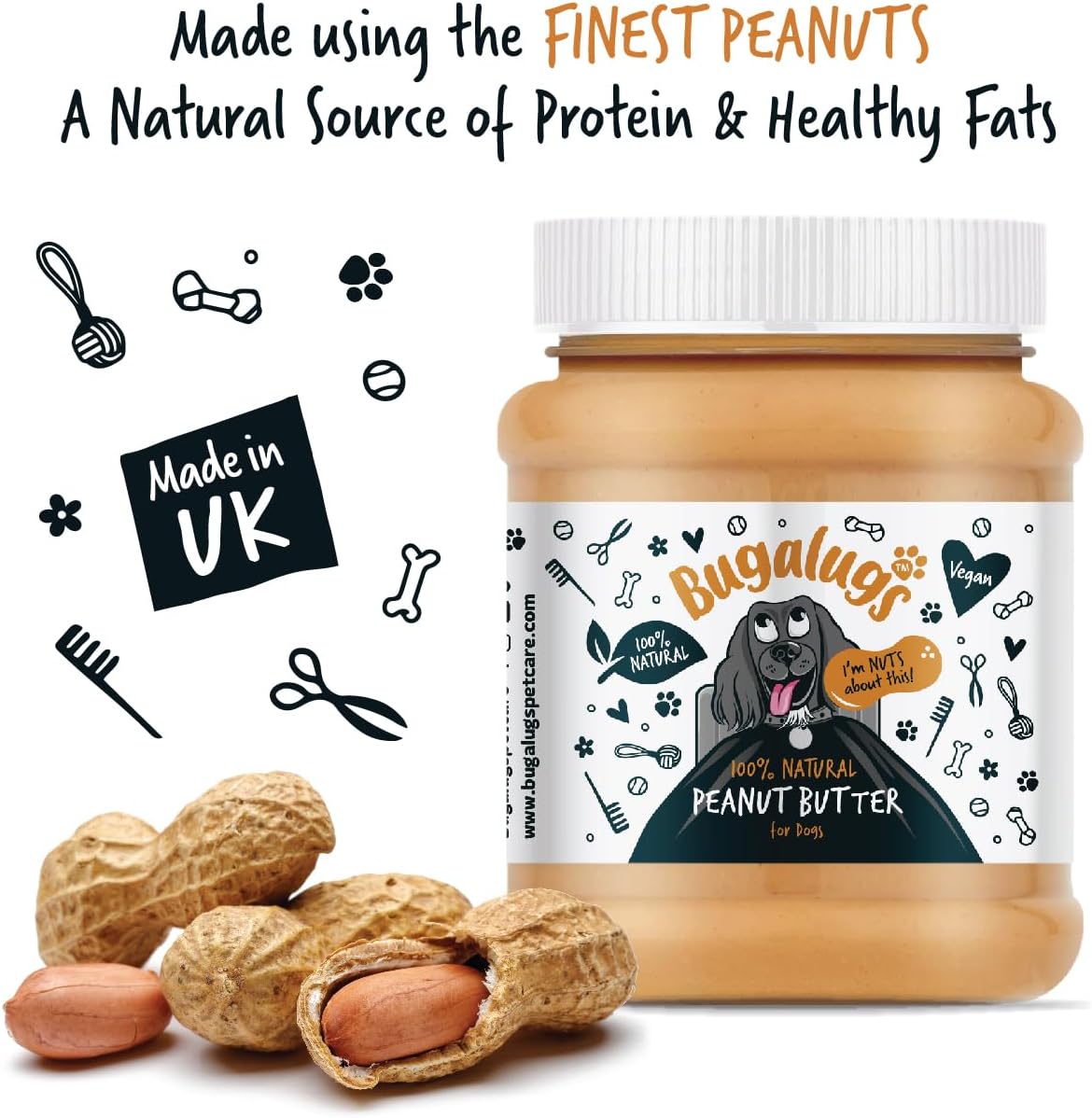 Bugalugs Peanut Butter 340g