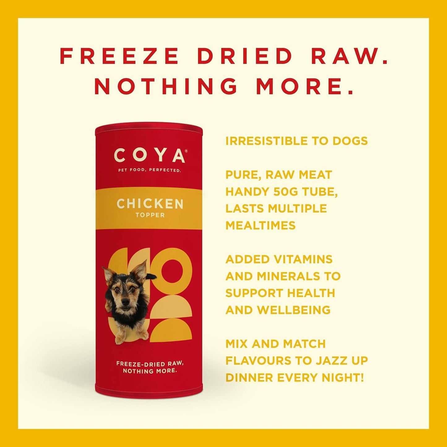 Coya Adult Dog Topper - Chicken 50g