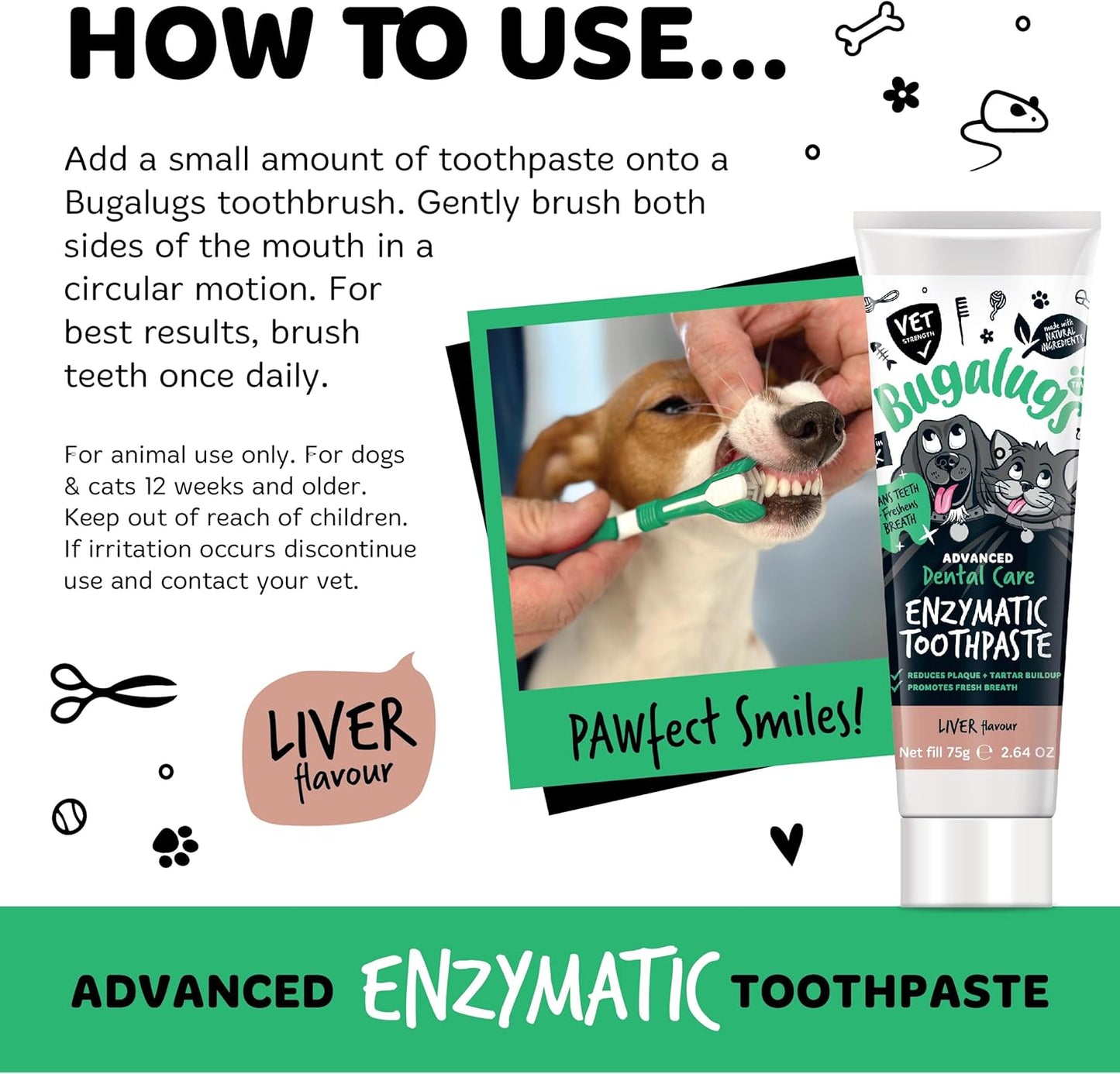 Bugalugs Advanced Dental Care Enzymatic Toothpaste 75g