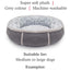 Deep Plush Donut Dog Bed, 27”