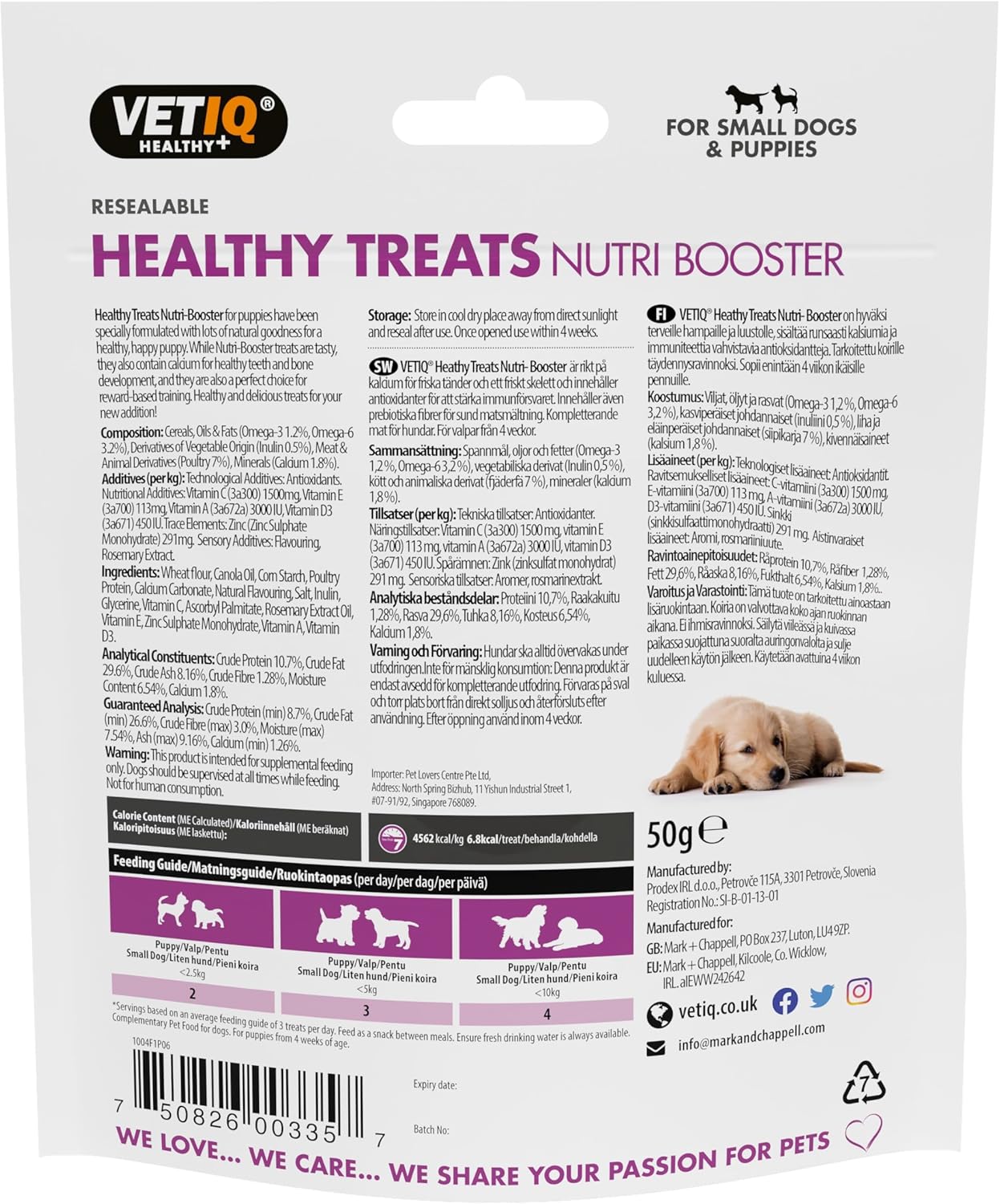 VETIQ Nutri-Booster Puppy Treats 50g