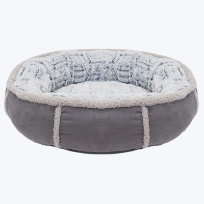 Deep Plush Donut Dog Bed, 27”