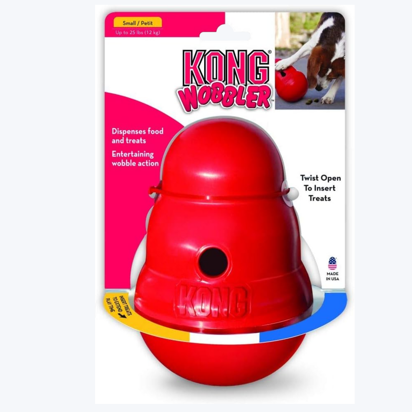 KONG Wobbler Treat Dispenser Small