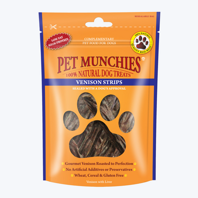 Pet Munchies Venison Strips 75g