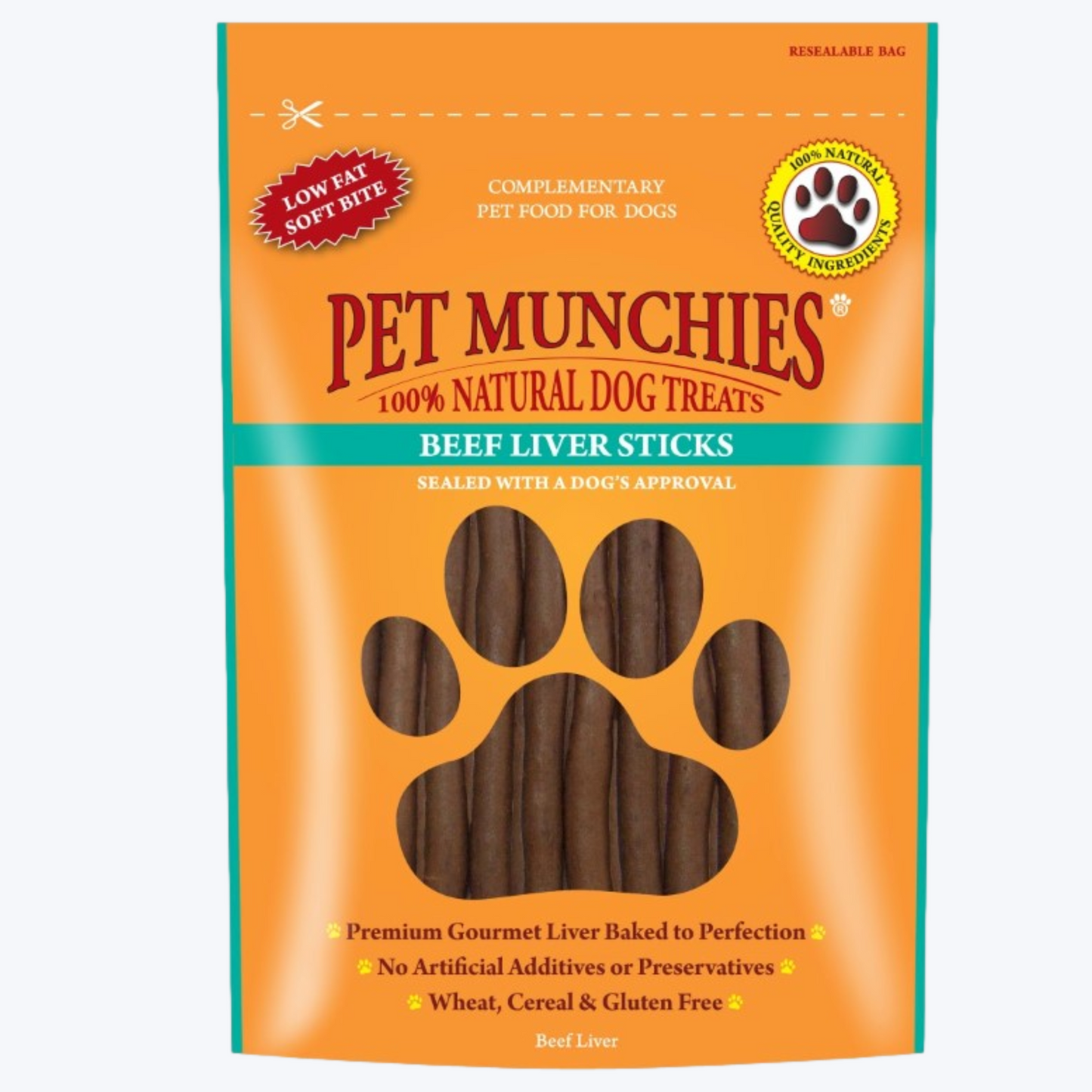 Pet Munchies Beef Liver Sticks 90g