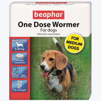 Beaphar One Dose Wormer  - Medium Dog