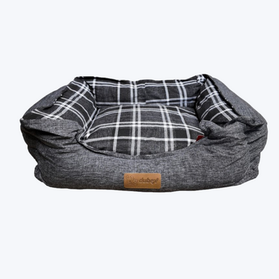 Brunei Grey & Tartan Bed X-Large