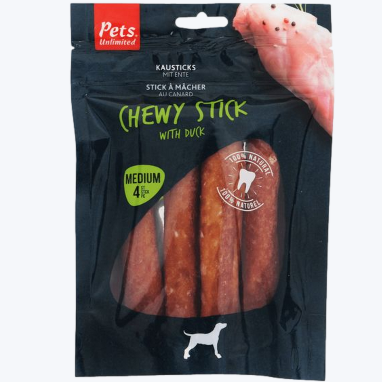 Pets Unlimited Duck Stick Med 4pcs