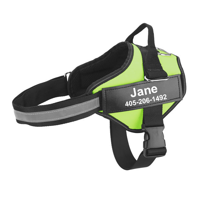 Personalize Dog Harness With Dog Name