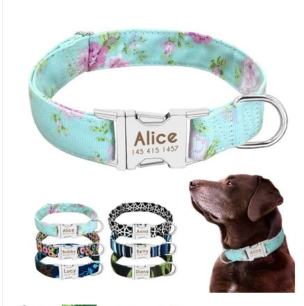 Personalized Engraved Premium Dog Collar