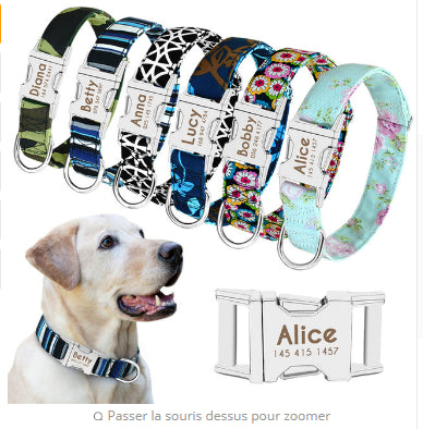 Personalized Engraved Premium Dog Collar