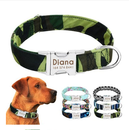 Personalized Engraved Premium Dog Collar