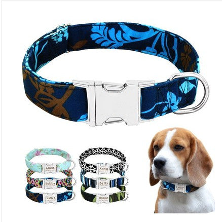 Personalized Engraved Premium Dog Collar